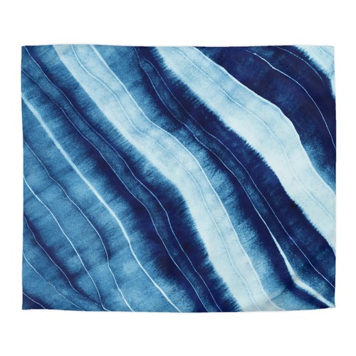 Ocean Wave Microfiber Duvet Cover, Luxurious Bedding, Bedroom Decor - Picture 8 of 25