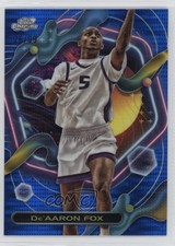 2023-24 Topps Cosmic Chrome Blue Moon Refractor 26/99 De'Aaron Fox #107 02dt