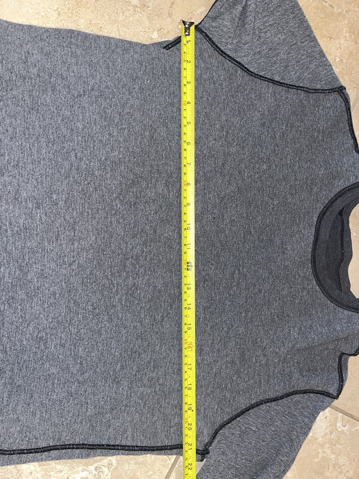 Lululemon Gray Binary Long Sleeve Reversible Crew… - image 5