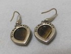 ELLEN TRACY Matte Gold Tone Tiger’s Eye Moonglow Acrylic Dangle Earrings 1-1/8” — photo 8
