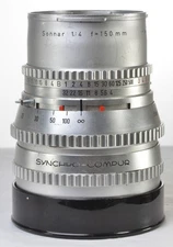 Hasselblad Carl Zeiss Sonnar C 150mm f4 Chrome Lens in Good Condition-READ