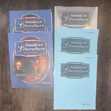 A Beka Book American Literature Nathaniel Hawthorne Textbook & Answer Key Set