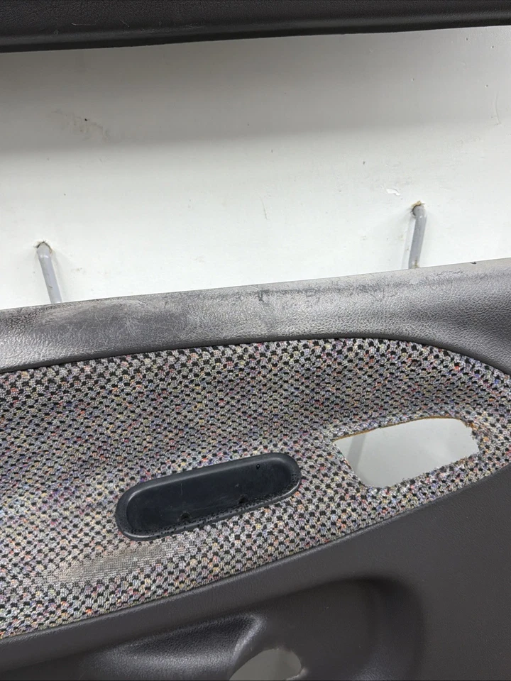 1998-2002 Dodge Ram Set Of Front Interior Power Door Panels OEM Dark Gray Agate - Image 4 of 4