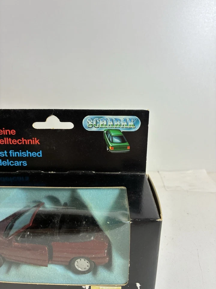 Coche descapotable Ford Escort escala 1/43 Schabak Ref 1094 | Rojo | Nuevo/En caja | Foto 4 de 4