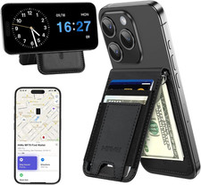 For Magsafe Wallet Stand with Money Clip, Anti-Lost Magnetic Wallet for Iphone 1