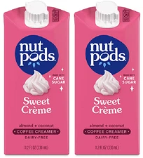 Nutpods Sweetened Non-Dairy Creamer Sweet Creme 2 Pack