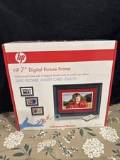 NEW HP 7" Solid Wood Digital Picture Frame Remote df780a2 2GB Memory 4 Mats Gift