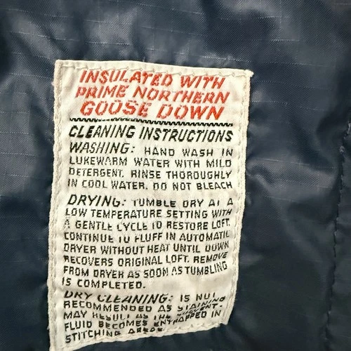 Vintage Stearns Goose Down Insulated Western Denim Look Jacket Large Minnesota image 13