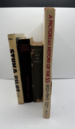 4x WWII German Elite Troops & Stuka Pilot Books