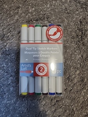 Artists Loft Dual Tip Sketch Markers, 6pc