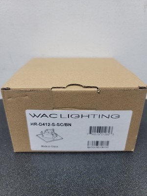 WAC Lighting HR-D412-S-SC/BN 5'' Adjustable Reflector Trim - Brushed Nickel/Clear
