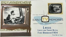 BDAOCITW KSC Cachets 4414 Early TV Memories - Collie Dog Lassie Timmy Rettig 