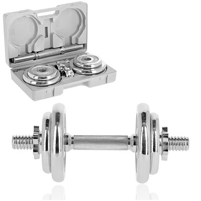 Hantelset 20 kg Kurzhantel Hantel Set im Koffer Hantelscheiben 2 x 10 kg Bizeps
