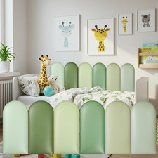 Jetec 6 Pcs Wall Padding for Kids Playroom Anti-Collision 3D 15.75"