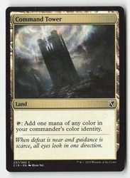 Command Tower 237/302 Commander 2019 Common Land MTG