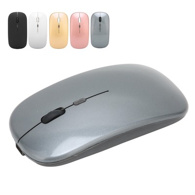 LED 2.4GHz Wireless Mouse Adjustable DPI USB Charging Anti Fingerprint Silen Fit