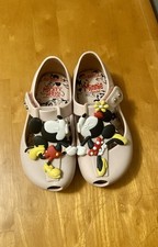 Mini Melissa Disney Ultragirl Shoes, Pink with Minnie Mickey - Size 8 VGUC