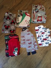 Boys size 4 / 4T Fall / Winter pajamas Lot of 11 Pcs. Disney, Carter's 