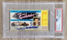Mario Andretti Signed 1969 Indy 500 Win Ticket 5/30/69 HOF Racing LEGEND PSA