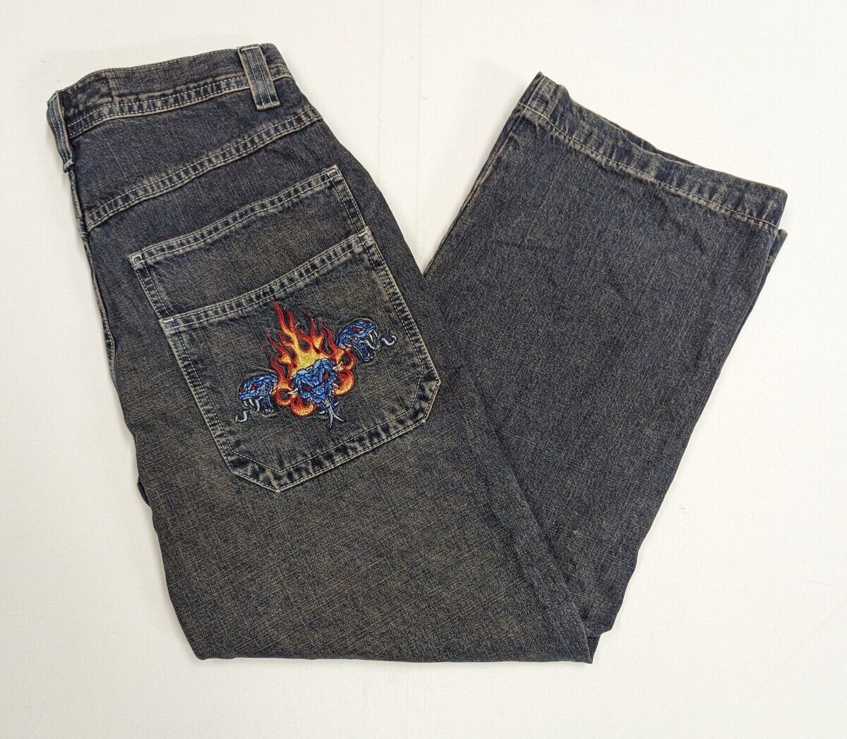 VTG JNCO TRIBAL Jeans 16 Baggy Wide Rave Skater 90s Y2K 28 VTG JNCO TRIBAL Jeans 16 Baggy Wide Rave Skater 90s Y2K 28