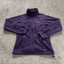 Columbia Jacket Womens XS Purple Full Zip Fleece Outdoor Hiking Camp Ladies Soft