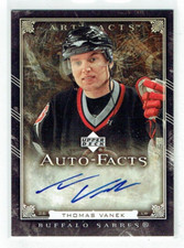 06-07 UD Upper Deck Artifacts Auto-Facts Thomas Vanek Auto