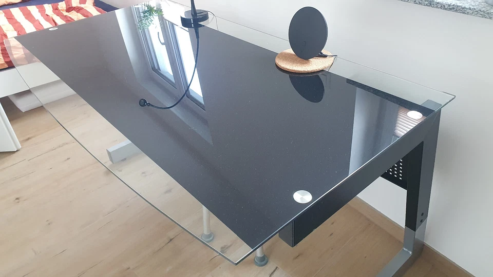 Schreibtisch 150 x 80 cm Glas