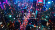 Digital Image Picture Photo Wallpaper Background   Art Ai - city night view