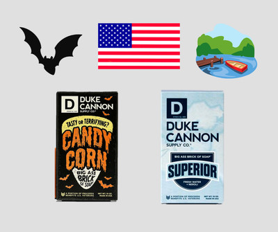 Duke Cannon Big Ass Brick Of Soap Superior & Candy Corn Benefits Vets Lot of 2