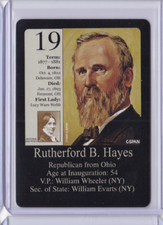 1992 CSPAN LITTLE DEBBIE PRESIDENTS WIFES #19 RUTHERFORD B HAYES ID5