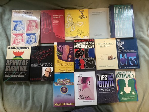 Lot of 30 PSYCHOLOGY SELF HELP ESTEEM THERAPY MISC OTHER Book MIX Old Editions!