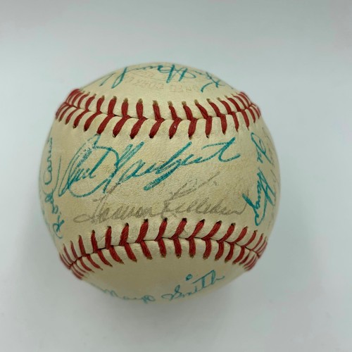 1968 All Star Game Team Signed Baseball Carl Yastrzemski 24 Sigs Beckett COA - Picture 1 of 9