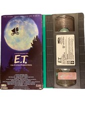E.T. ET The Extra Terrestrial VHS 1982 Rare Green and Black Tape Spielberg