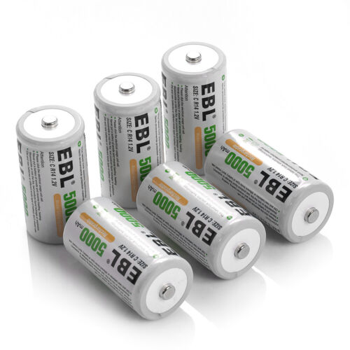 Lot C D Cell Rechargeable Batteries 5/10AH NI-MH / AA AAA 9V C D Battery Charger - Picture 17 of 115