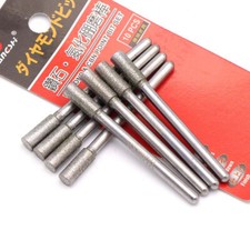 3mm Shank Cylinder Diamond Burr Grinding Rotary Engraving Bits Tool for Dremel