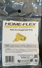 Home Flex 1/5 in. Brass Screw-On Multi-Turn Straight Valve Body