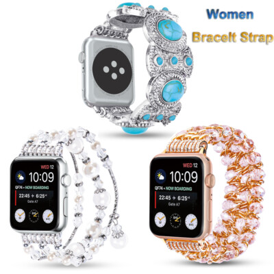 Women Watchband for Apple Watch Series 7 6 5 4 3 2 1 SE iWatch Bracelet Strap