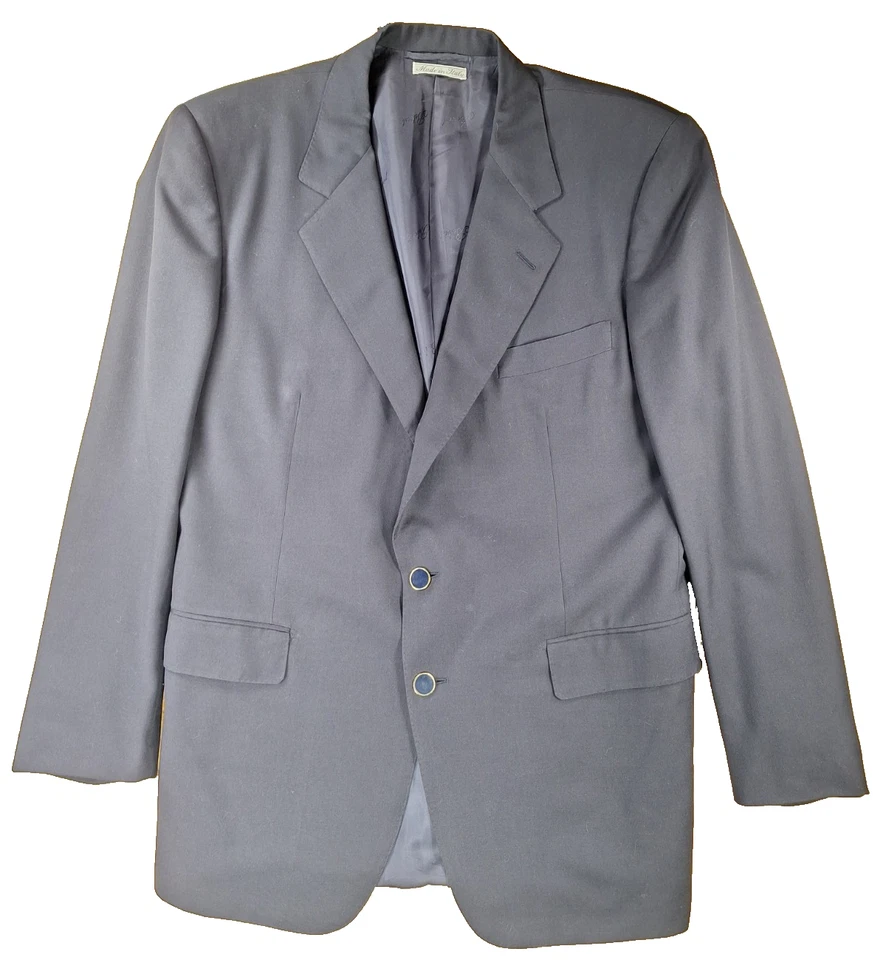 Chaqueta Blazer Belvest Italia 100% Lana Azul Marino Para Hombre 52 EU (US 38? 40?) Botones de metal Foto 2 de 4