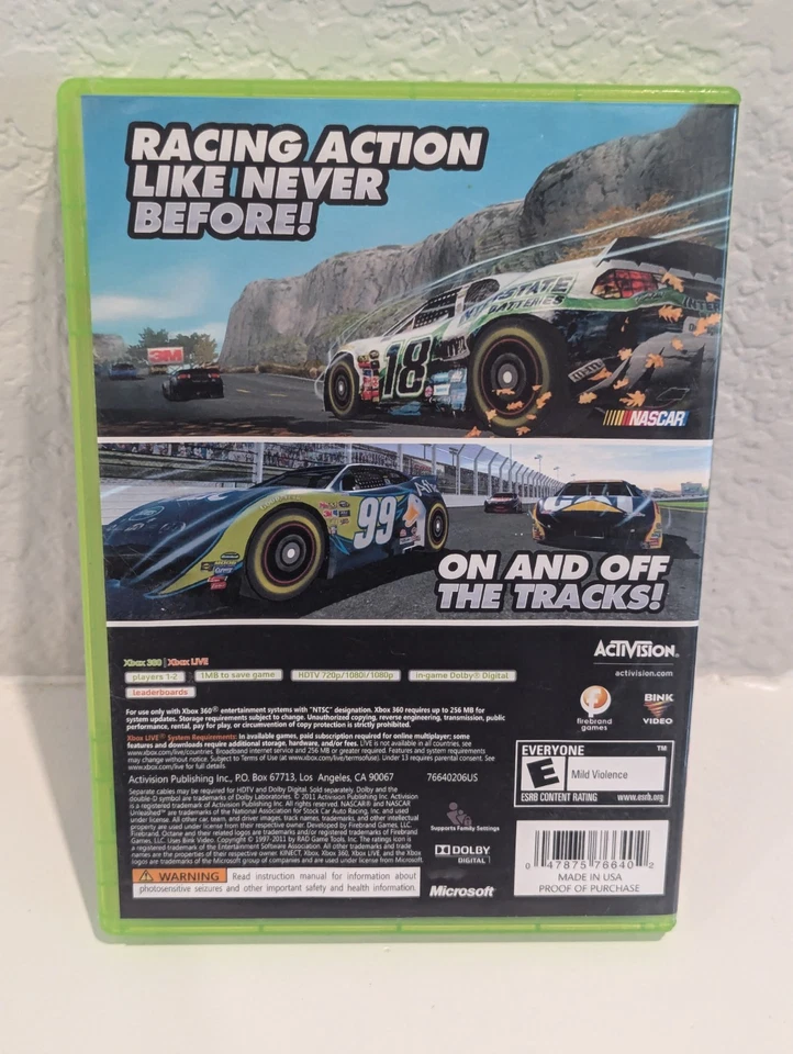 NASCAR Unleashed - Xbox 360 Game - Image 2 of 4