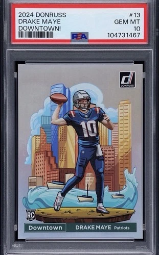 2024 Drake Maye Donruss Downtown Psa 10 Chase
