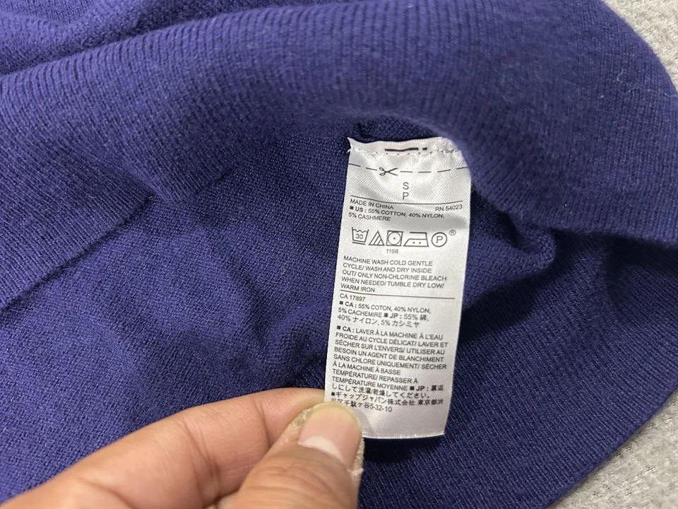 Suéter Banana Republic Mujer Pequeño Púrpura Premium Lujo Lujo Coqueta Suave Foto 4 de 4