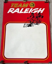 VINTAGE AUTHENTIC TEAM TI RALEIGH 57cm x 43cm POSTER N.O.S CIRCA 1972-1983