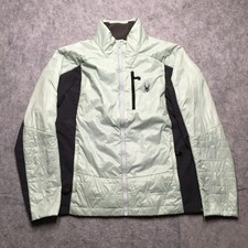 Spyder Glissade Hybrid Jacket Mens M Green Pr...