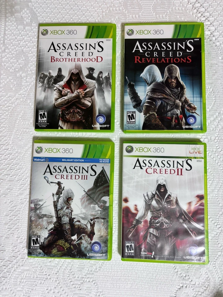 Assassin’s Creed Xbox 360 Lot - II, Brotherhood, Revelations, III - Ubisoft Set - Image 2 of 4