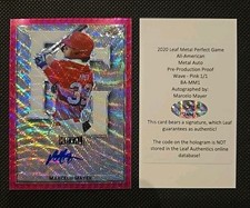 2020 Leaf Metal Perfect Game Marcelo Mayer 1/1 Pink Wave Auto Red Sox