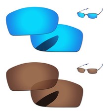 Lenslog Polarized Replacement Lenses For-Oakley Keel Blade OX3125 53 Sunglasses