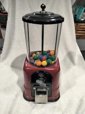 1946 VINTAGE PENNY COIN OP  VICTOR UNIVERSAL GUMBALL VENDING MACHINE RESTORED
