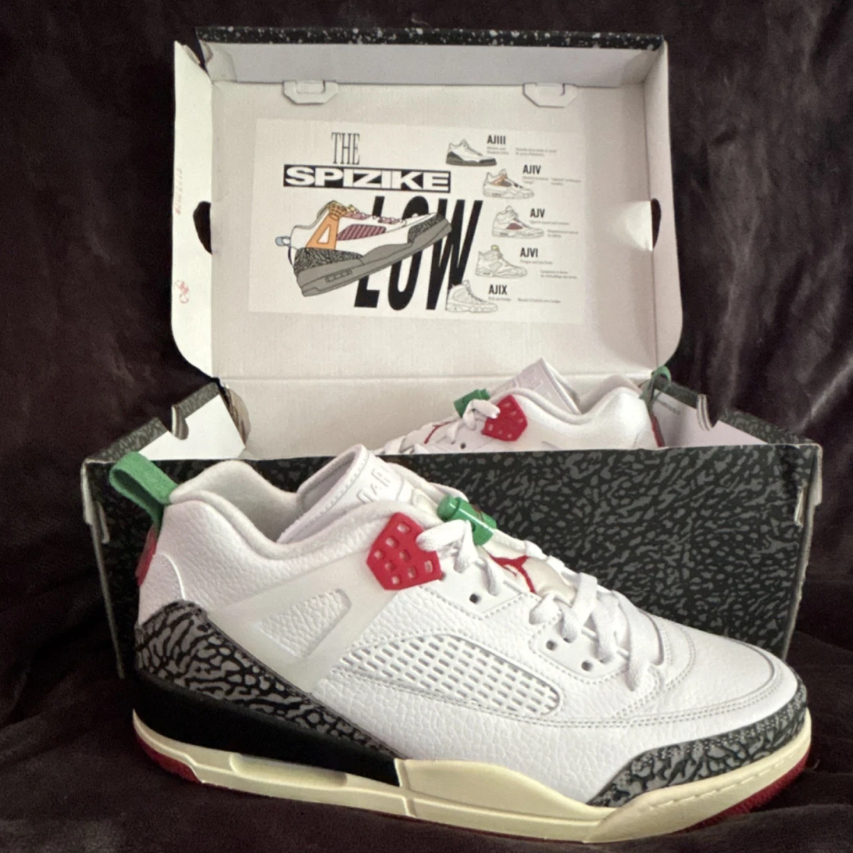 Jordan Spizike Low SE Do The Right Thing White Red Green IM7425-100 Herren