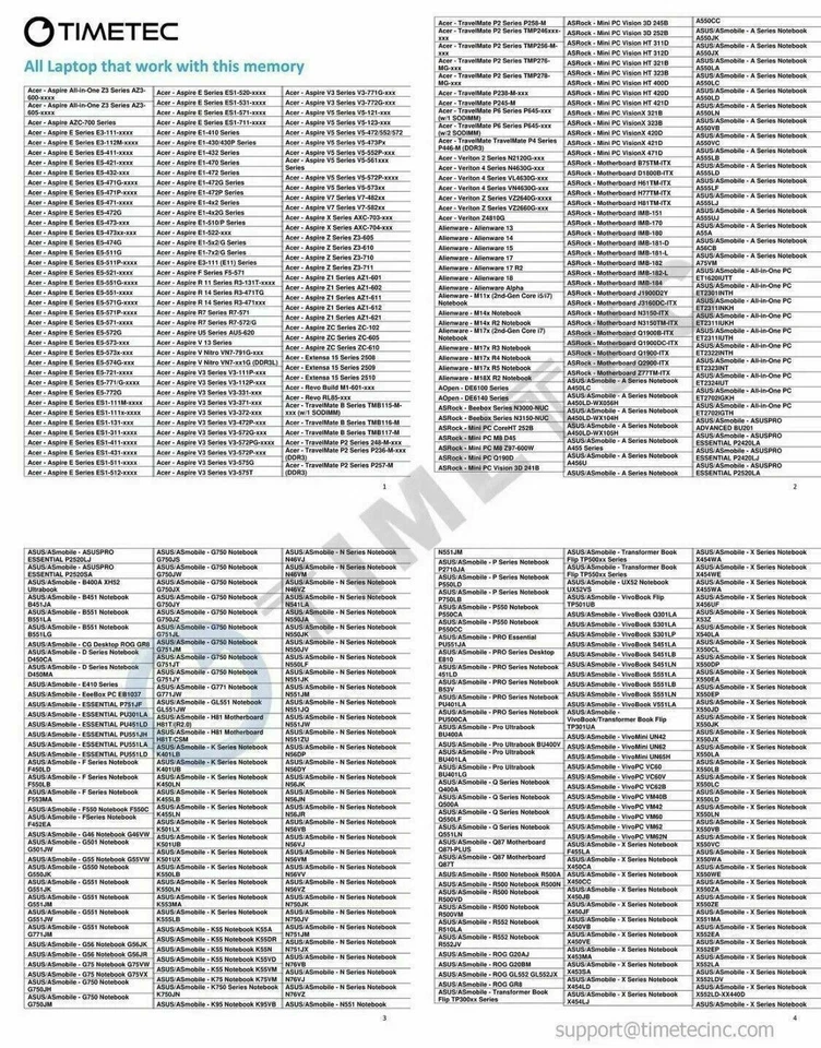 Timetec Hynix IC 8GB Kit (2x4GB) DDR3L 1600MHz PC3L-12800 Non ECC Unbuffered ... - Image 2 of 4