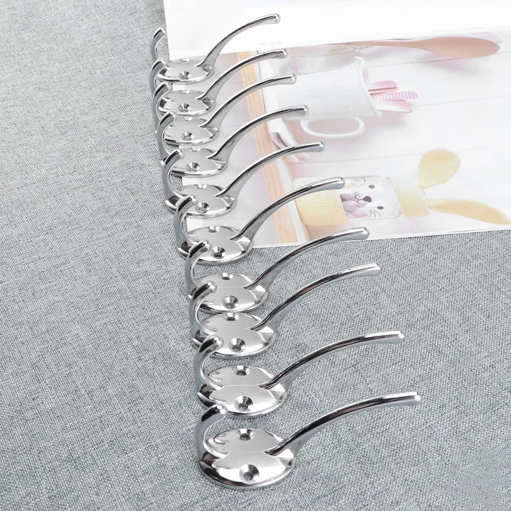 VETEMENTS 10 Pezzi Gancio Appendiabiti Resistente da Parete Doppio Asciugamano Accappatoio Appendiabiti Gancio Rack per